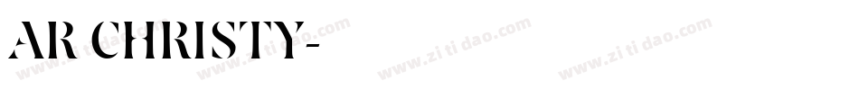 AR CHRISTY字体转换
